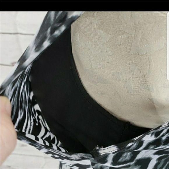 No Boundaries Black Cheetah Animal Print High Low Dress Size Medium - Picture 5 of 7